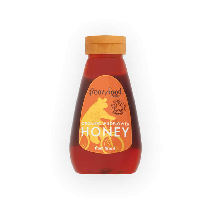 Izinyosi Honey Mustardt by Recyclec ソフビ Squeezy Organic Brazilian Wildflower Honey - The Groovy Food Company
