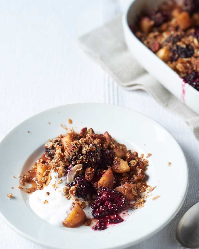 Apple &amp; Blackberry Grain Free Crumble - The Groovy Food Company