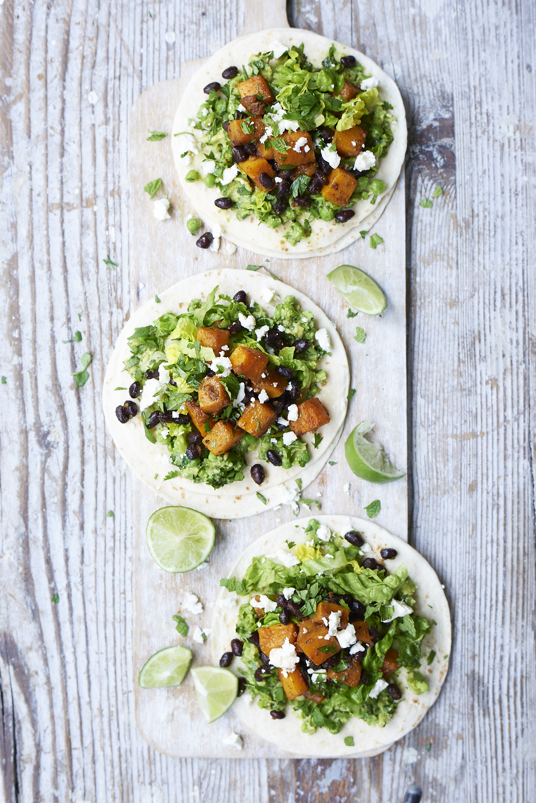 Black Bean & Butternut Squash Tacos - The Groovy Food Company